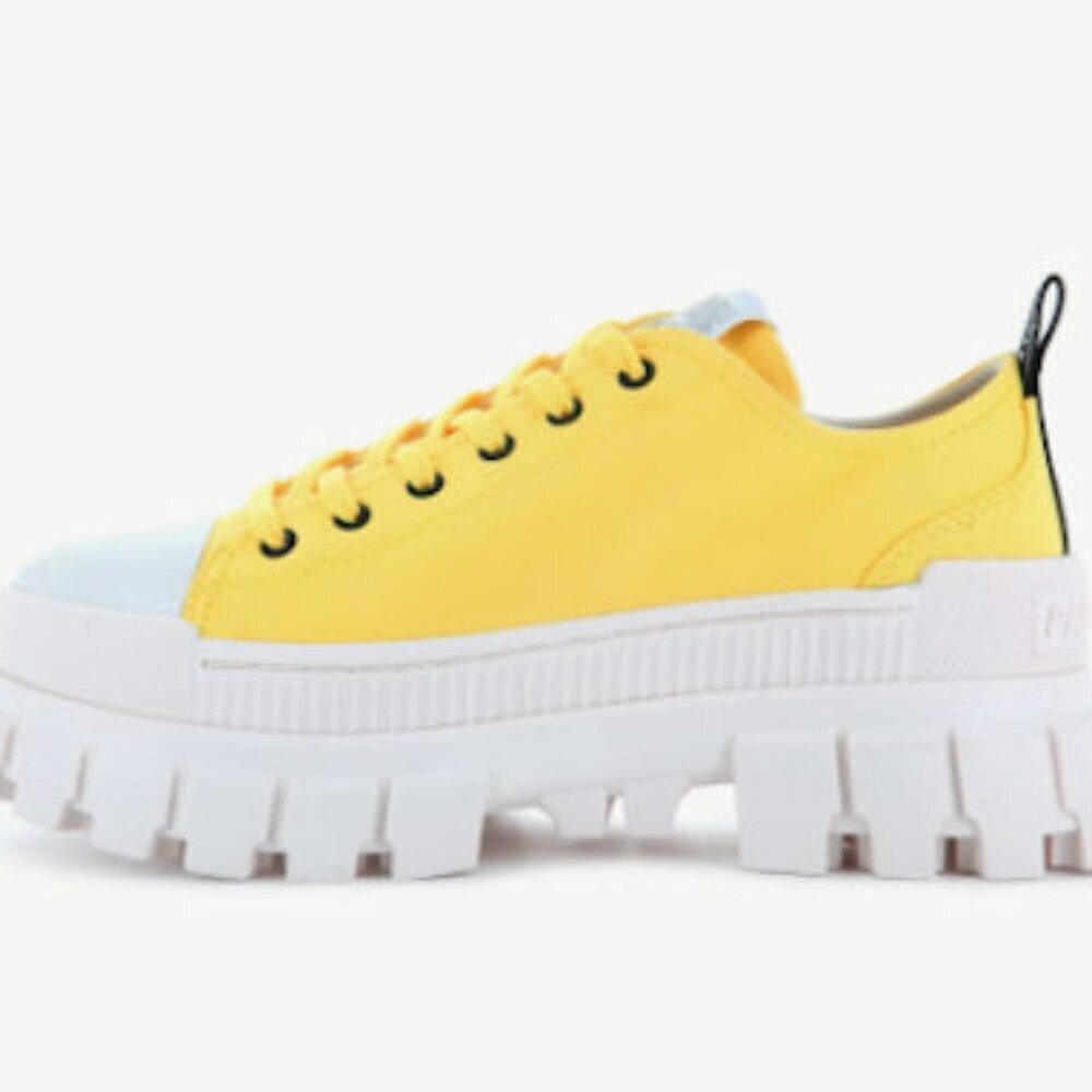 Palladium REVOLT LO TX Aurora Shoes / Sneakers Yellow Size: 10 NIB - Picture 3 of 6